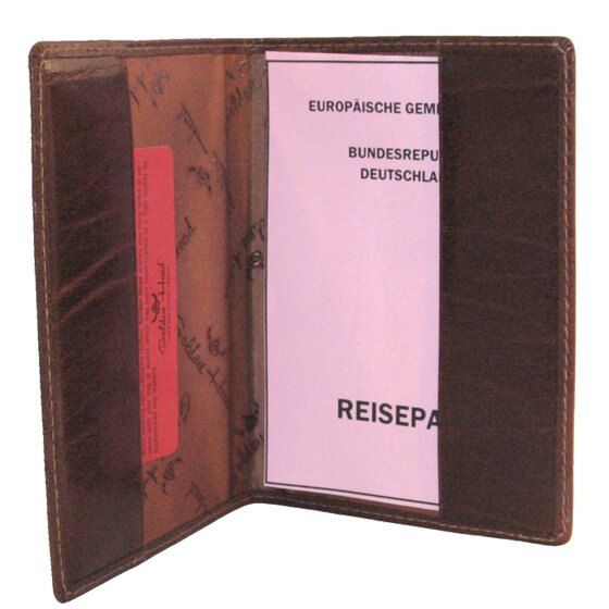 Golden Head Estuche para pasaporte de Colorado de cuero RFID de 10 cm