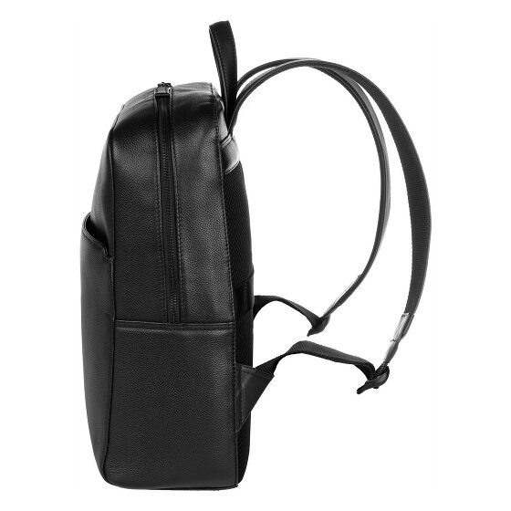 bugatti Black Mochila de día Piel 40 cm Compartimento para el portátil