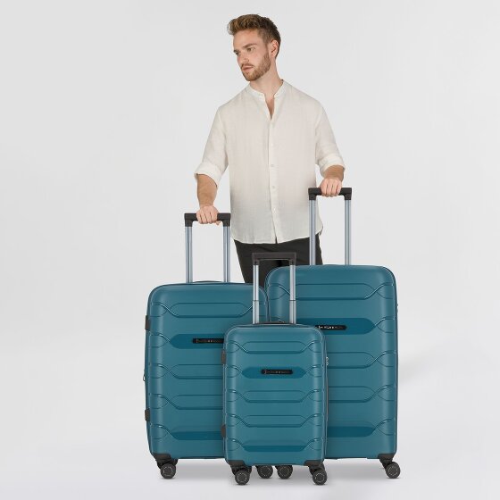 Polestream Strz by Asteroid 4 ruedas Juego de maletas 3 piezas con pliegue de expansión