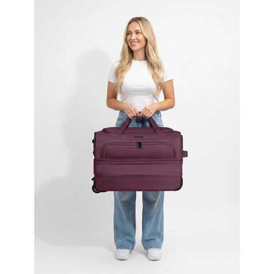 Redolz Bolsa de viaje Duffle Essentials de 2 ruedas 55 cm M con solapa de expansión