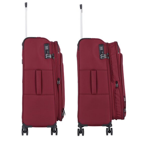 d&n Travel Line 9504 4 ruedas Juego de maletas 3 piezas con pliegue de expansión
