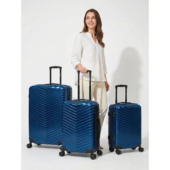 Redolz Essentials 18 4 ruedas Juego de maletas 3 piezas con pliegue de expansión