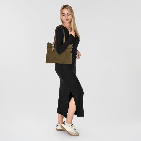 Castelijn & Beerens Nubuck Bolsa de hombro Piel 40 cm Compartimento para el portátil