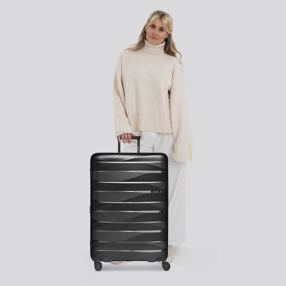 Bergpfeil Trolley de viaje de 4 ruedas L 75 cm con pliegue de expansión