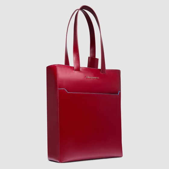 Piquadro Blue Square Bolsa de hombro Protección RFID Piel 30 cm Compartimento para el portátil