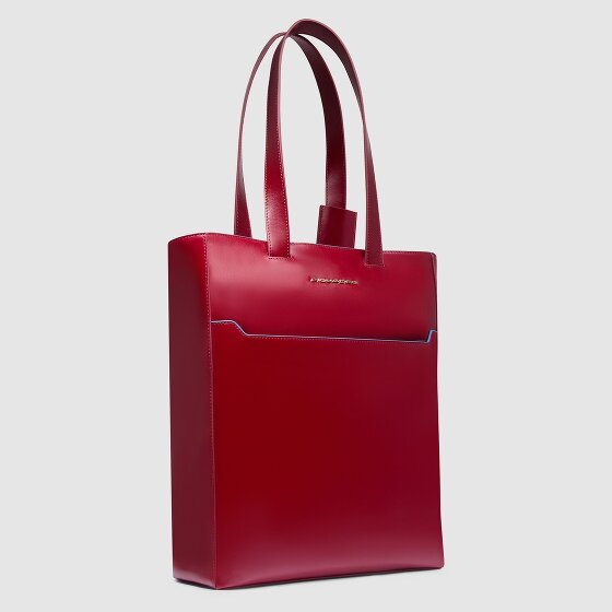 Piquadro Blue Square Bolsa de hombro Protección RFID Piel 30 cm Compartimento para el portátil