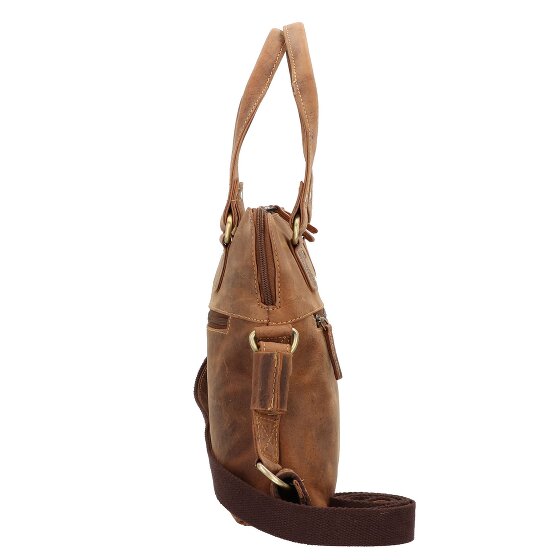 Greenburry Maletín Vintage de cuero 37 cm Compartimento para portátil