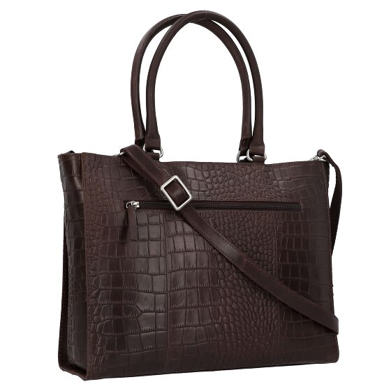 Burkely Cool Colbie Bolsa de compras Piel natural 35 cm Compartimento para laptop