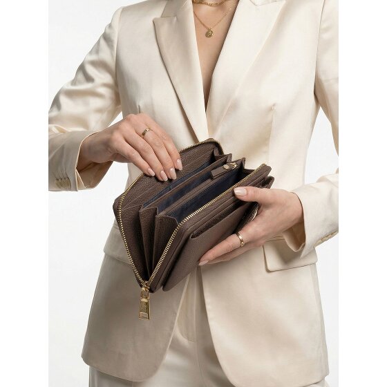 Lazarotti Bologna Cartera de piel con cremallera Funda para teléfono móvil Piel 19 cm