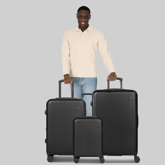 bugatti Valencia 2.0 4 ruedas Juego de maletas 3 piezas con pliegue de expansión