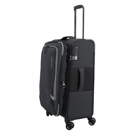 Travelite Corsiica 4 ruedas Carrito M 67 cm con pliegue de expansión