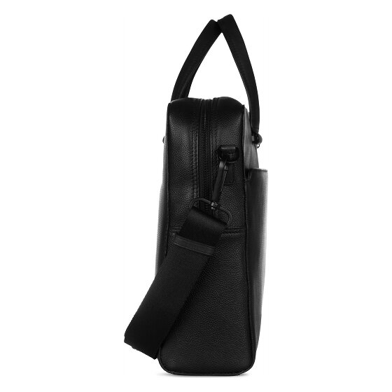 bugatti Black Maletín Piel 39 cm Compartimento para el portátil