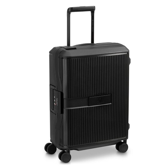 Delsey Paris x United Colors of Benetton Color Block Hardside Trolley de cabina de 4 ruedas 55 cm