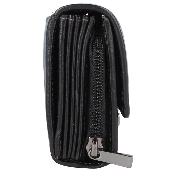 Greenland Nature Cartera de camarero de napa negra RFID 18 cm