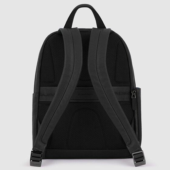 Piquadro Black Square Mochila de día Piel 36 cm Compartimento para el portátil
