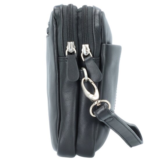 Esquire Bolsa de muñeca de cuero Oxford de 25 cm