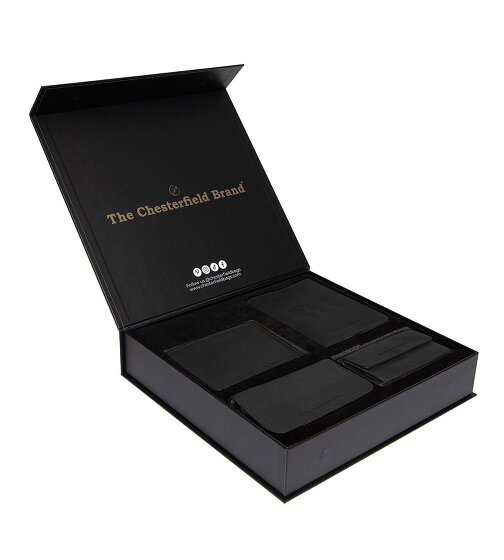 The Chesterfield Brand Set de regalo de 4 carteras de piel de 12 cm