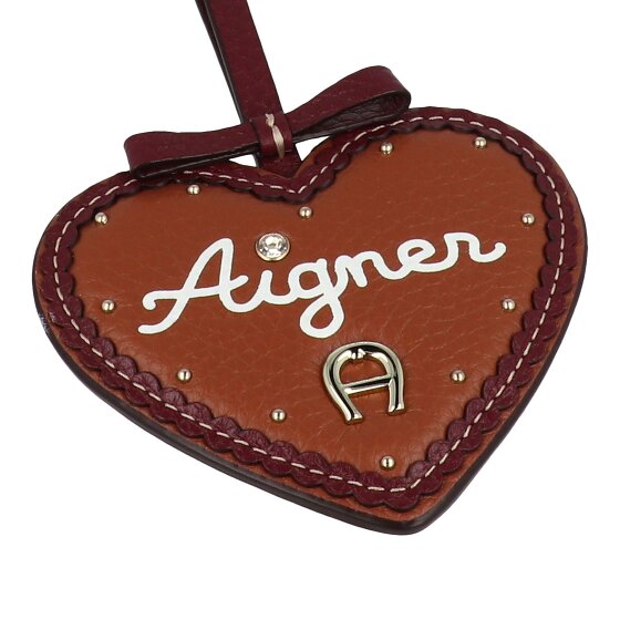 AIGNER Bolsa de moda etiqueta de cuero 8 cm