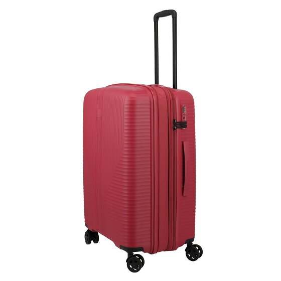 Travelite Air Stripe 4 ruedas Juego de maletas 3 piezas con pliegue de expansión