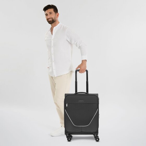 Stratic taska Trolley de cabina de 4 ruedas S 55 cm con pliegue extensible