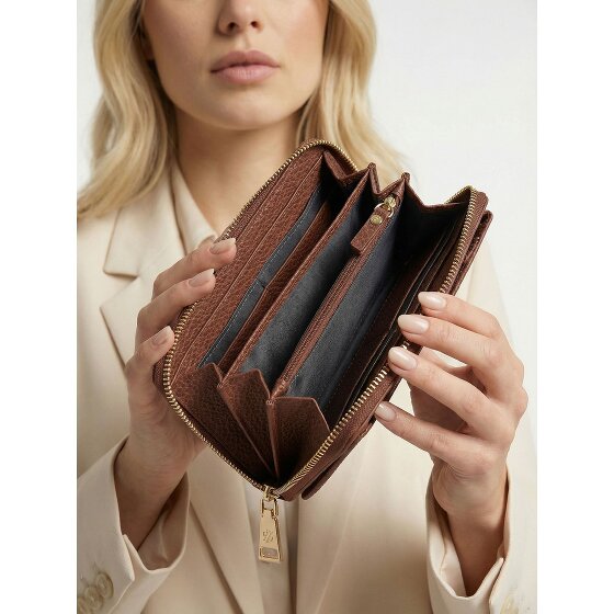 Lazarotti Bologna Cartera de piel con cremallera Funda para teléfono móvil Piel 19 cm