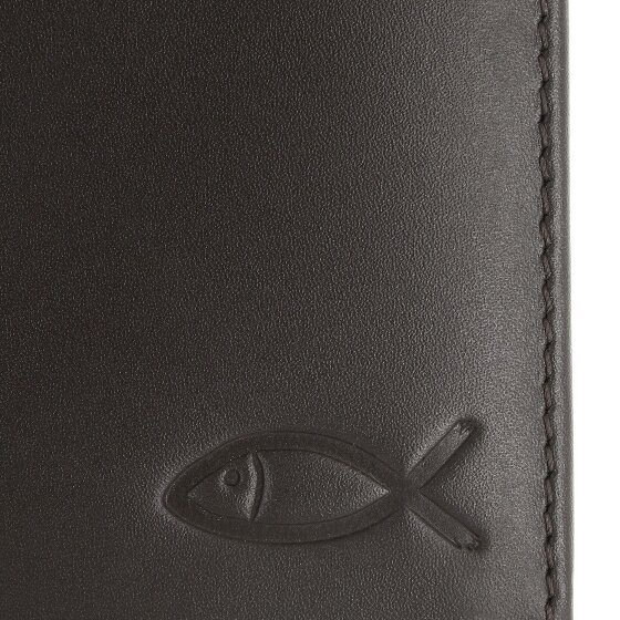 oxmox Leather Cartera Bloqueo RFID Piel natural 10 cm