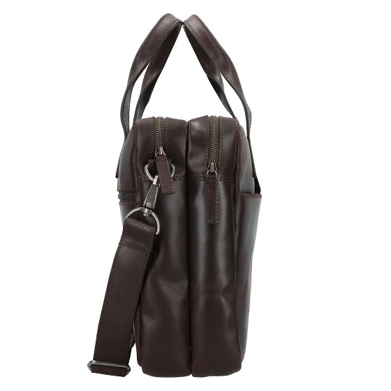 Burkely Maletín Vintage Jesse Piel 42 cm Compartimento Portátil