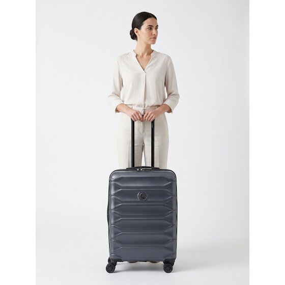 Delsey Paris Meteor 4 ruedas Trolley 68 cm Con asa expansible