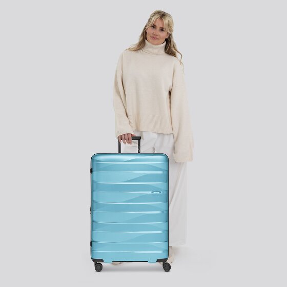 Bergpfeil Trolley de viaje de 4 ruedas L 75 cm con pliegue de expansión