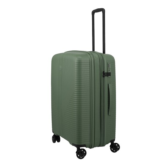 Travelite Air Stripe 4 ruedas Juego de maletas 3 piezas con pliegue de expansión