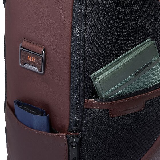 Piquadro Harper Mochila de día Piel 44 cm Compartimento para el portátil