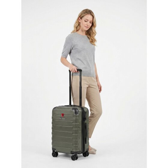 Tonino Lamborghini Milano 4 ruedas Trolley de cabina S 54 cm Con fuelle expandible