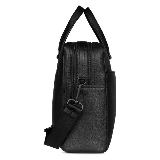 bugatti Black Maletín Piel 38 cm Compartimento para el portátil