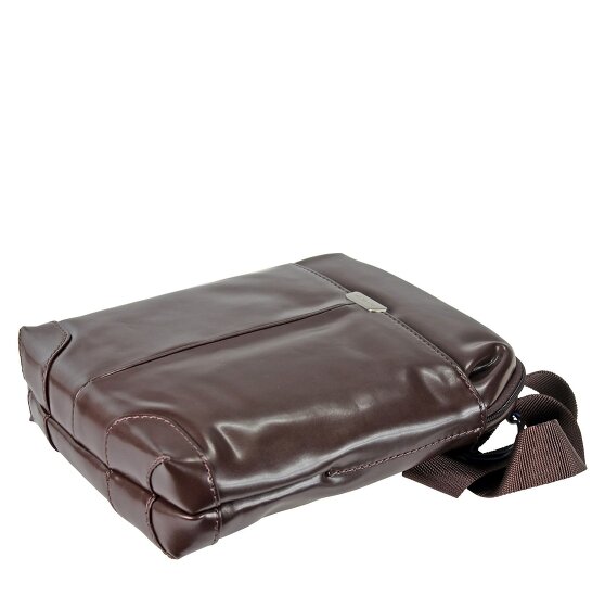 Samsonite S-Oulite LTH Bolsa de hombro cruzada de cuero con compartimento para tableta de 25 cm