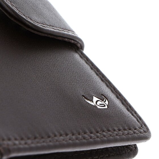 Golden Head Polo Estuche para tarjetas de crédito Bloqueo RFID Piel natural 8 cm