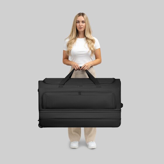 Redolz Bolsa de viaje Duffle Essentials de 2 ruedas 90 cm XXL con pliegue elástico de tamaño especial