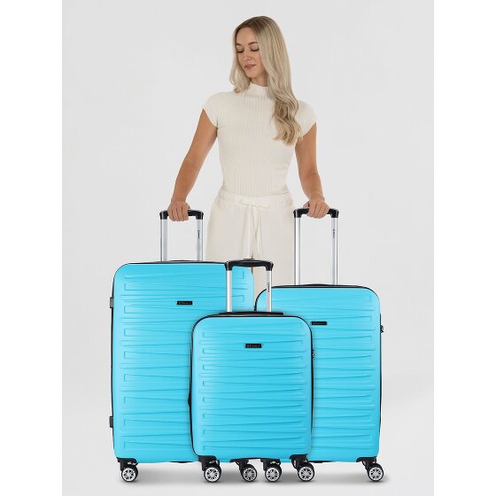 Benzi 5493 4 ruedas Juego de maletas 3 piezas con pliegue de expansión