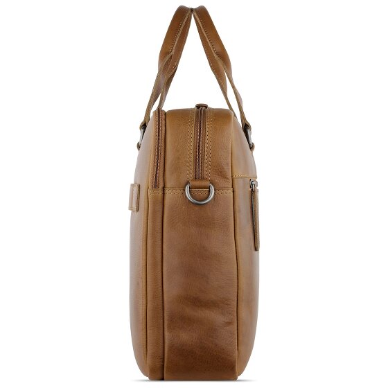 Klondike 1896 Maletín de cuero Brain de oro Compartimento para portátil de 35 cm