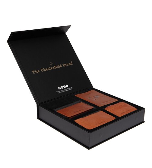 The Chesterfield Brand Cartera Protección RFID Piel 11.5 cm Caja de regalo