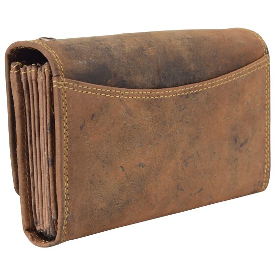 Greenburry Vintage Camarero Bolsa Cartera Cuero 18 cm