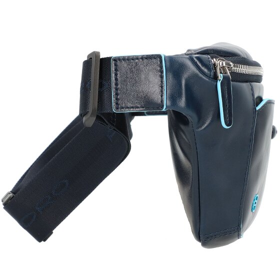 Piquadro Riñonera Cuadrada Azul Piel 29 cm