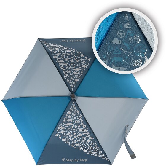 Step by Step Paraguas de bolsillo para niños con efecto de lluvia mágica 22,5 cm