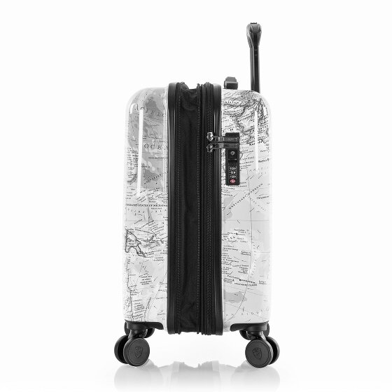 Heys Black Camo 4 ruedas Carro de la cabina S 53 cm con pliegue de expansión