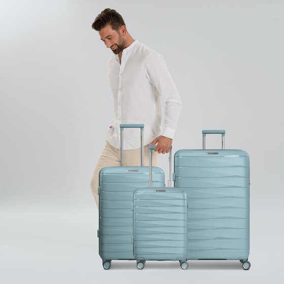 Franky London 4 ruedas Juego de maletas 3 piezas con pliegue de expansión