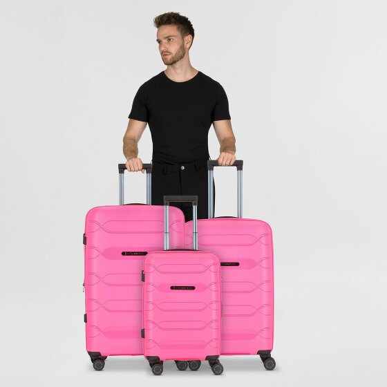 Polestream Strz by Asteroid 4 ruedas Juego de maletas 3 piezas con pliegue de expansión