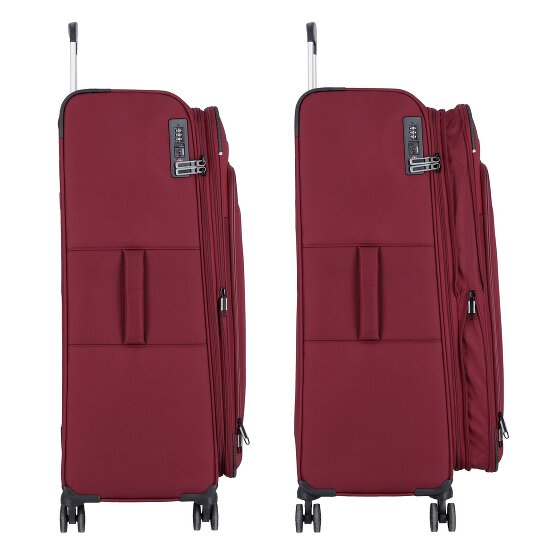 d&n Travel Line 9504 4 ruedas Carrito L 76 cm con pliegue de expansión