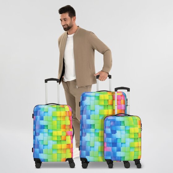 Nowi Santa Cruz 4 ruedas Juego de maletas 3 piezas