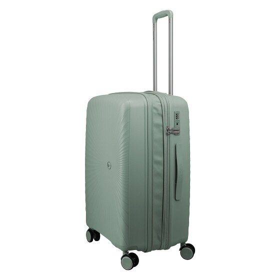 Travelite Tamaris x Travelite Voyaage 4 ruedas Carrito M 76 cm con pliegue de expansión