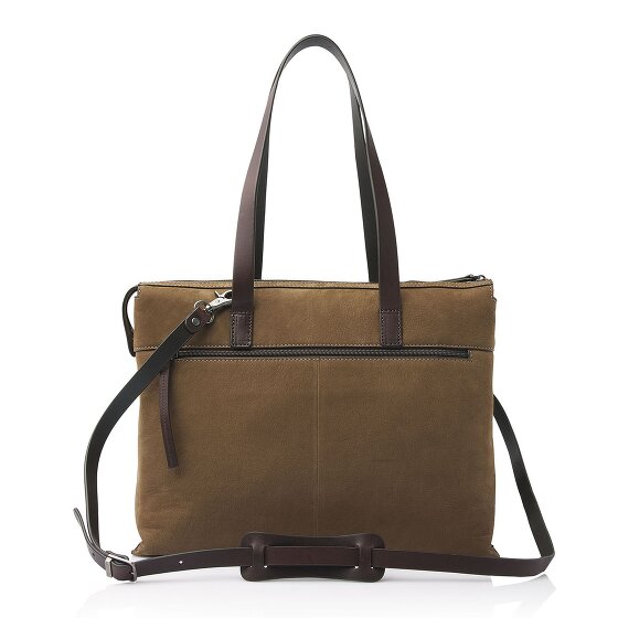 Castelijn & Beerens Nubuck Bolsa de hombro Piel 40 cm Compartimento para el portátil