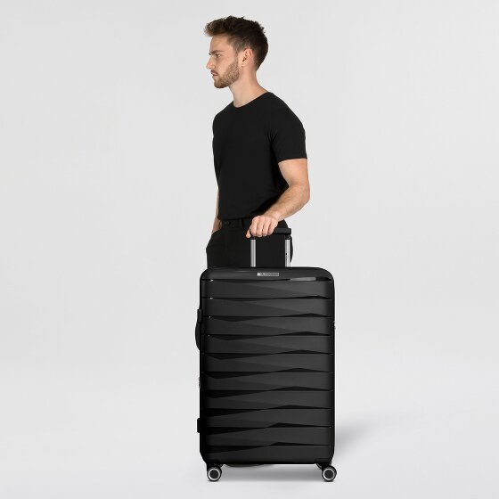 Franky London 4 ruedas Carrito L 74 cm con pliegue de expansión